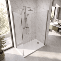 [BEZW185011] Balterley Walk-In Wetroom Bundle with Tray and Waste, 1700x700mm, Choice of Colour