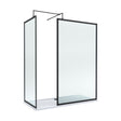 [BEZW185020MB] Balterley Framed Walk-In Wetroom Bundle with Tray and Waste, 1700x700mm, Matt Black - Cutout