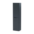 [BFAC1462] Balterley Arch Bathroom Wall Hung 2 Door Tall Unit, Dark Grey, 356mm - Cutout