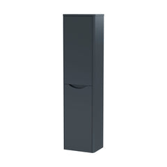 [BFAC1462] Balterley Arch Bathroom Wall Hung 2 Door Tall Unit, Dark Grey, 356mm - Cutout