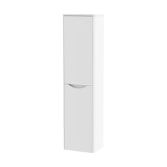 [BFAC162] Balterley Arch Bathroom Wall Hung 2 Door Tall Unit, Satin White, 356mm - Cutout