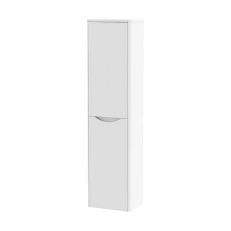 [BFAC162] Balterley Arch Bathroom Wall Hung 2 Door Tall Unit, Satin White, 356mm - Cutout