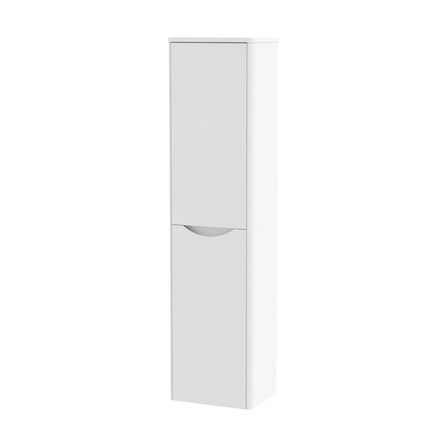 [BFAC162] Balterley Arch Bathroom Wall Hung 2 Door Tall Unit, Satin White, 356mm - Cutout