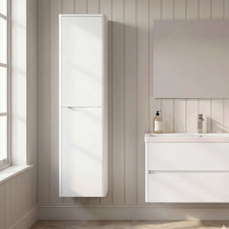 [BFAC162] Dunwood Wall Hung 2 Door Tall Unit, 356mm, Choice of Colour - Silo
