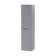 [BFAC262] Balterley Arch Modern Bathroom 1 Soft Close Door Wall Hung Tall Cabinet, Satin Grey, 356mm - Cutout