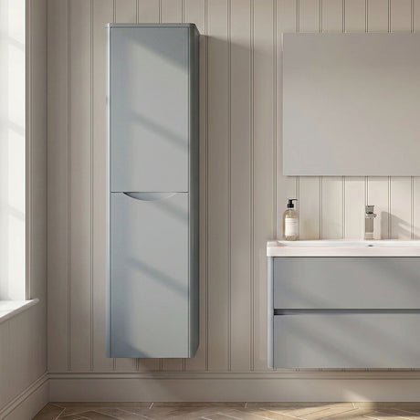 [BFAC262] Dunwood Wall Hung 2 Door Tall Unit, 356mm, Choice of Colour - Silo