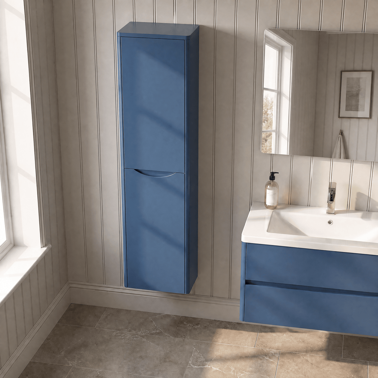 [BFAC362] Dunwood Wall Hung 2 Door Tall Unit, 356mm, Choice of Colour