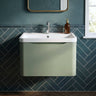 [BFAC805] Dunwood Wall Hung 1 Drawer Vanity Unit with Polymarble Basin, Choice of Size and Colour - Silo