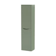 [BFAC862] Balterley Arch Modern Bathroom 1 Soft Close Door Wall Hung Tall Cabinet, Satin Green, 356mm - Cutout