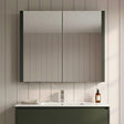 [BFBI913] Bianca Wall Hung 2 Door Mirror Cabinet with Soft Close Doors, 600mm, Gloss Grey - Premium Storage by Balterley - Silo