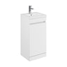 [BFC101WTA] Tean Floor Standing Compact Vanity Unit with Polymarble Basin, Choice of Size and Colour - Cutout