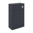 [BFC104BK] Balterley Square Floor Standing WC Back to Wall Toilet Unit, 500mm, Dark Grey - Cutout