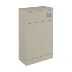 [BFC104PG] Balterley Square Floor Standing WC Back to Wall Toilet Unit, 500mm, Pebble Grey - Cutout