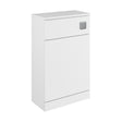 [BFC104WT] Balterley Square Floor Standing WC Back to Wall Toilet Unit, 500mm, White - Cutout