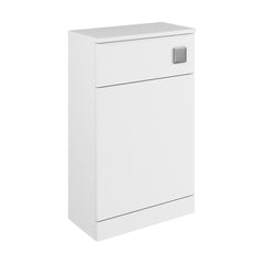 [BFC104WT] Balterley Square Floor Standing WC Back to Wall Toilet Unit, 500mm, White - Cutout
