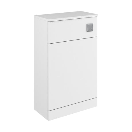 [BFC104WT] Balterley Square Floor Standing WC Back to Wall Toilet Unit, 500mm, White - Cutout