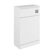[BFC105WT] Balterley Square Floor Standing WC Back to Wall Toilet Unit, 600mm, White - Cutout