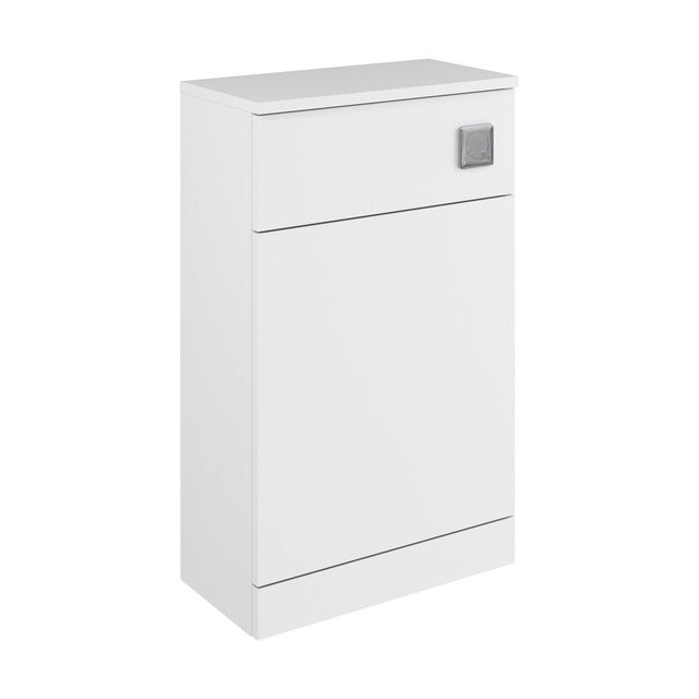 [BFC105WT] Balterley Square Floor Standing WC Back to Wall Toilet Unit, 600mm, White - Cutout