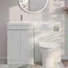 [BFC412LWT] Tean 1000mm Floor Standing Compact Unit with Polymarble Basin - Choice of Orientation and Colour - Silo