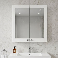 [BFCL117] Swynnerton Traditional Wall Hung 2 Soft Close Door Mirror Cabinet, 600mm - Choice of Colour - Silo