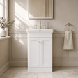[BFCL123B] Swynnerton Traditional 2 Door Floor Standing Vanity Basin Unit with 3 Tap Hole Traditional Fireclay Basin, Choice of Size and Colour - Silo
