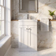 [BFCL123E] Swynnerton Traditional 2 Door Floor Standing Vanity Unit with Thin Edge Basin, Choice of Size and Colour - Silo