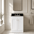 [BFCL125BR3] Swynnerton Traditional 2 Door Floor Standing Vanity Unit with Black Marble Worktop and 3 Tap Hole Basin, Choice of Size and Colour - Silo
