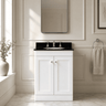 [BFCL125BR3] Swynnerton Traditional 2 Door Floor Standing Vanity Unit with Black Marble Worktop and 3 Tap Hole Basin, Choice of Size and Colour - Silo