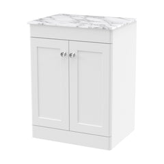 [BFCL125CMT] Swynnerton Traditional Floor Standing Vanity Unit with Marble Top, 600mm - Cutout