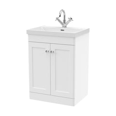 [BFCL125E] Swynnerton Traditional 2 Door Floor Standing Vanity Unit with Thin Edge Basin, Choice of Size and Colour - Cutout