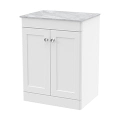 [BFCL125GMT] Swynnerton Traditional 2 Door Floor Standing Vanity Unit with Marble Top, 610mm - Cutout