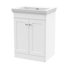 [BFCL125H] Swynnerton Traditional 2 Door Floor Standing Vanity Unit with 0 Tap Hole Traditional Fireclay Basin, Choice of Size and Colour - Cutout