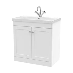 [BFCL126E] Swynnerton Traditional 2 Door Floor Standing Vanity Unit with Thin Edge Basin, Choice of Size and Colour - Cutout