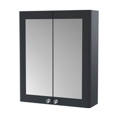 [BFCL1417] Swynnerton Traditional Wall Hung 2 Soft Close Door Mirror Cabinet, 600mm - Choice of Colour - Cutout