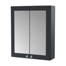 [BFCL1417] Swynnerton Traditional Wall Hung 2 Soft Close Door Mirror Cabinet, 600mm - Choice of Colour - Cutout