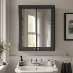 [BFCL1417] Swynnerton Traditional Wall Hung 2 Soft Close Door Mirror Cabinet, 600mm - Choice of Colour - Lifestyle 1