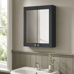 [BFCL1417] Swynnerton Traditional Wall Hung 2 Soft Close Door Mirror Cabinet, 600mm - Choice of Colour - Lifestyle 3