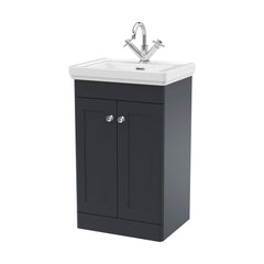 [BFCL1423A] Swynnerton Traditional Floor Standing Vanity Basin Unit with 1 Tap Hole Ceramic Basin - Choice of Size and Finish - Cutout