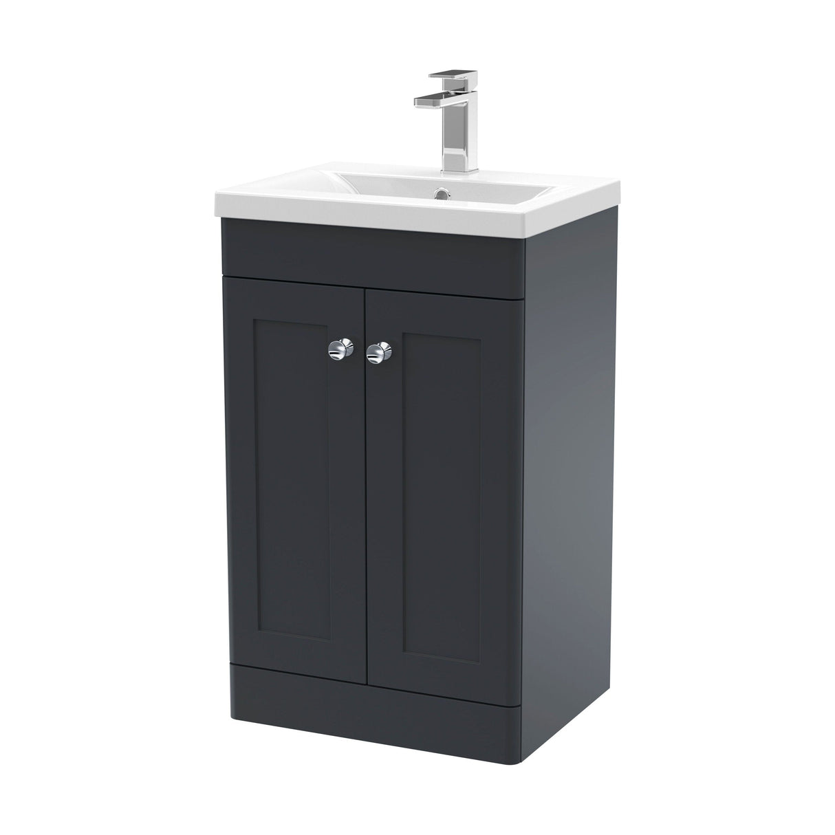 [BFCL1423D] Swynnerton Traditional 2 Door Floor Standing Vanity Unit with Mid-Edge Basin - Choice of Colour - Cutout