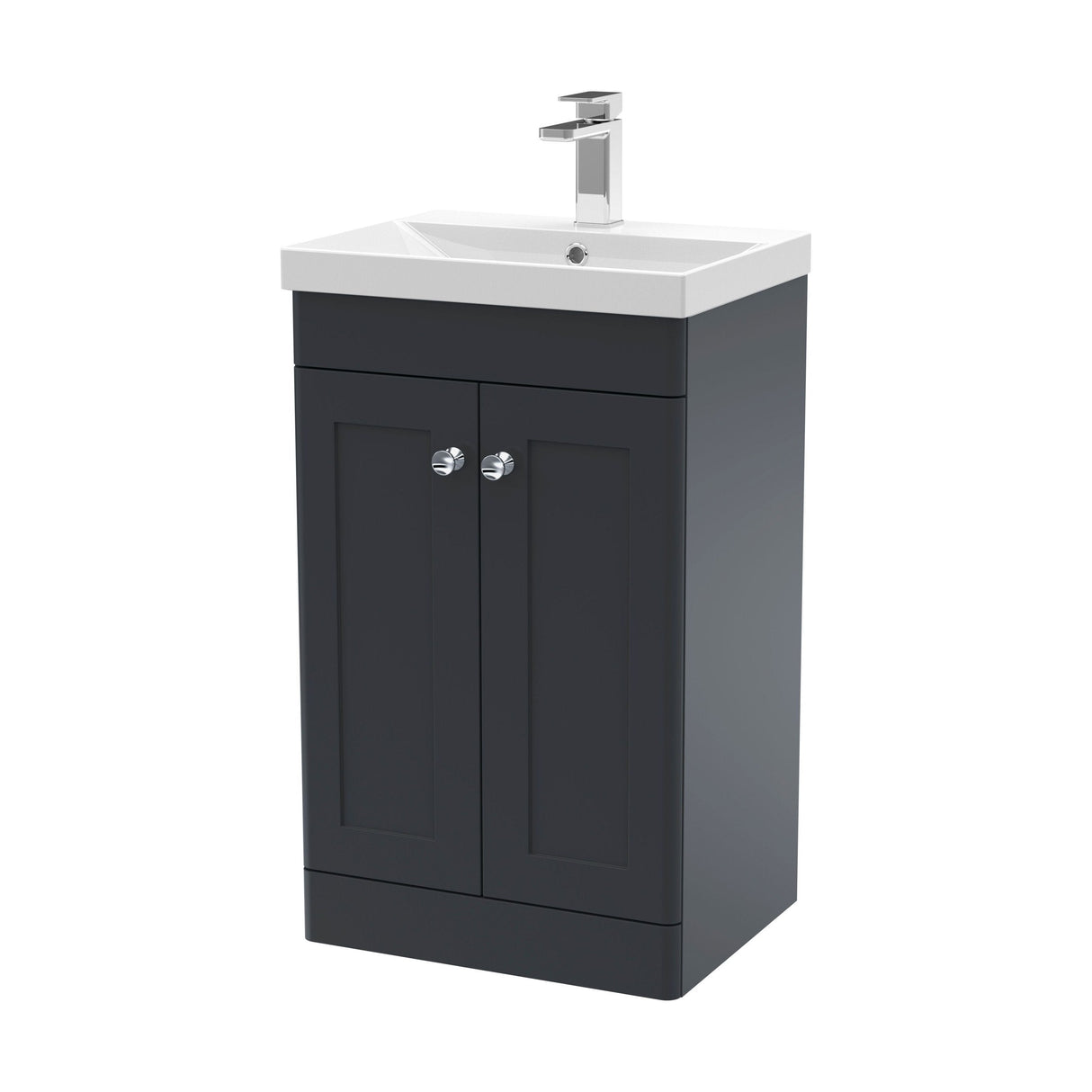 [BFCL1423E] Swynnerton Traditional 2 Door Floor Standing Vanity Unit with Thin Edge Basin, Choice of Size and Colour - Cutout