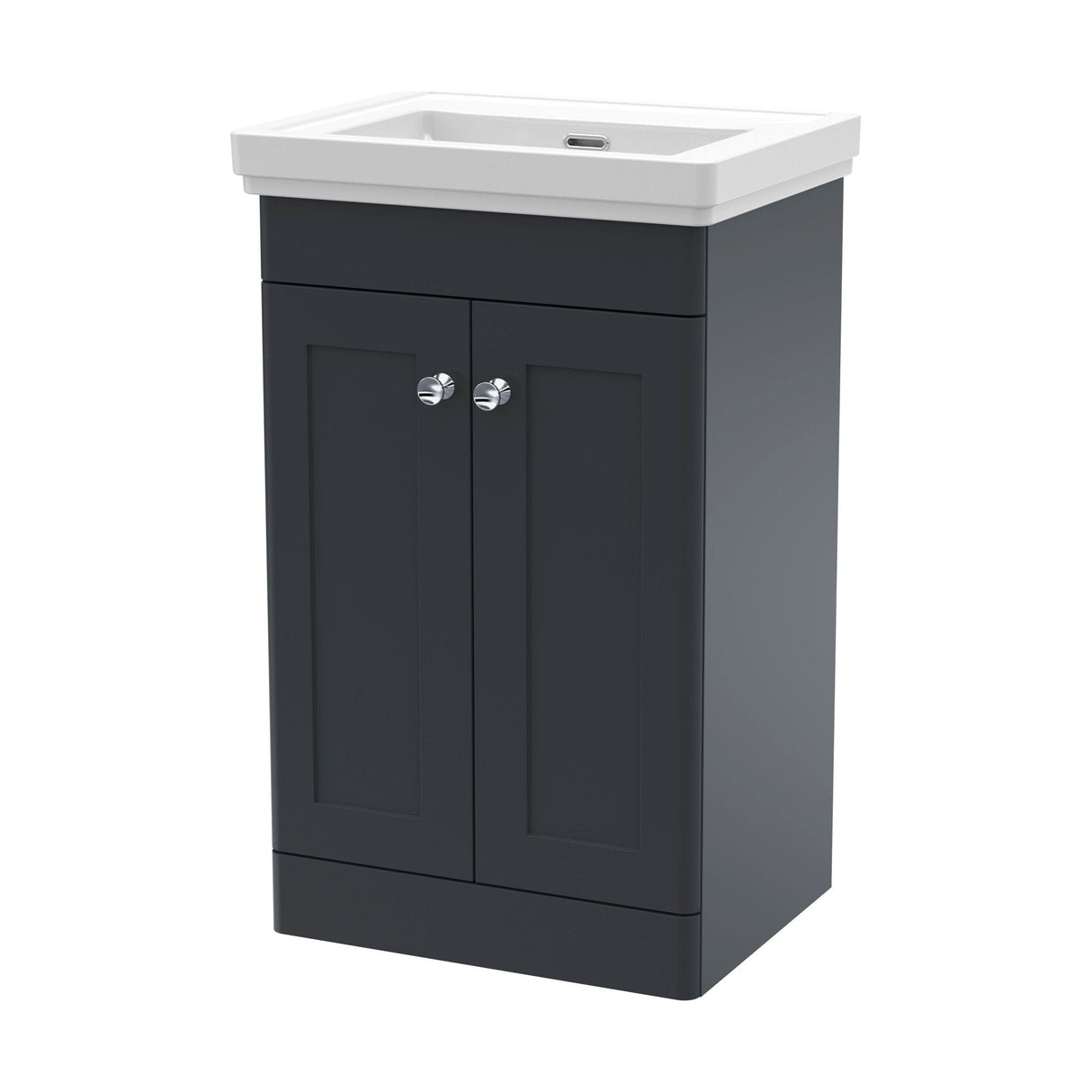 [BFCL1423H] Swynnerton Traditional 2 Door Floor Standing Vanity Unit with 0 Tap Hole Traditional Fireclay Basin, Choice of Size and Colour - Cutout