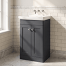 [BFCL1423H] Swynnerton Traditional 2 Door Floor Standing Vanity Unit with 0 Tap Hole Traditional Fireclay Basin, Choice of Size and Colour - Silo