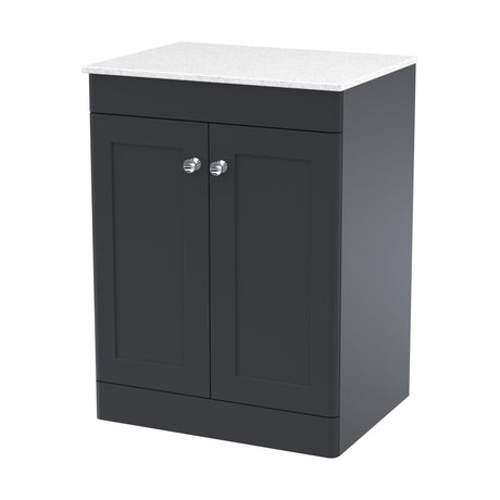 [BFCL1425WMT] Swynnerton Traditional 2 Door Floor Standing Vanity Unit with Marble Top, 600mm - Cutout