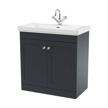 [BFCL1426A] Swynnerton Traditional Floor Standing Vanity Basin Unit with 1 Tap Hole Ceramic Basin - Choice of Size and Finish - Cutout