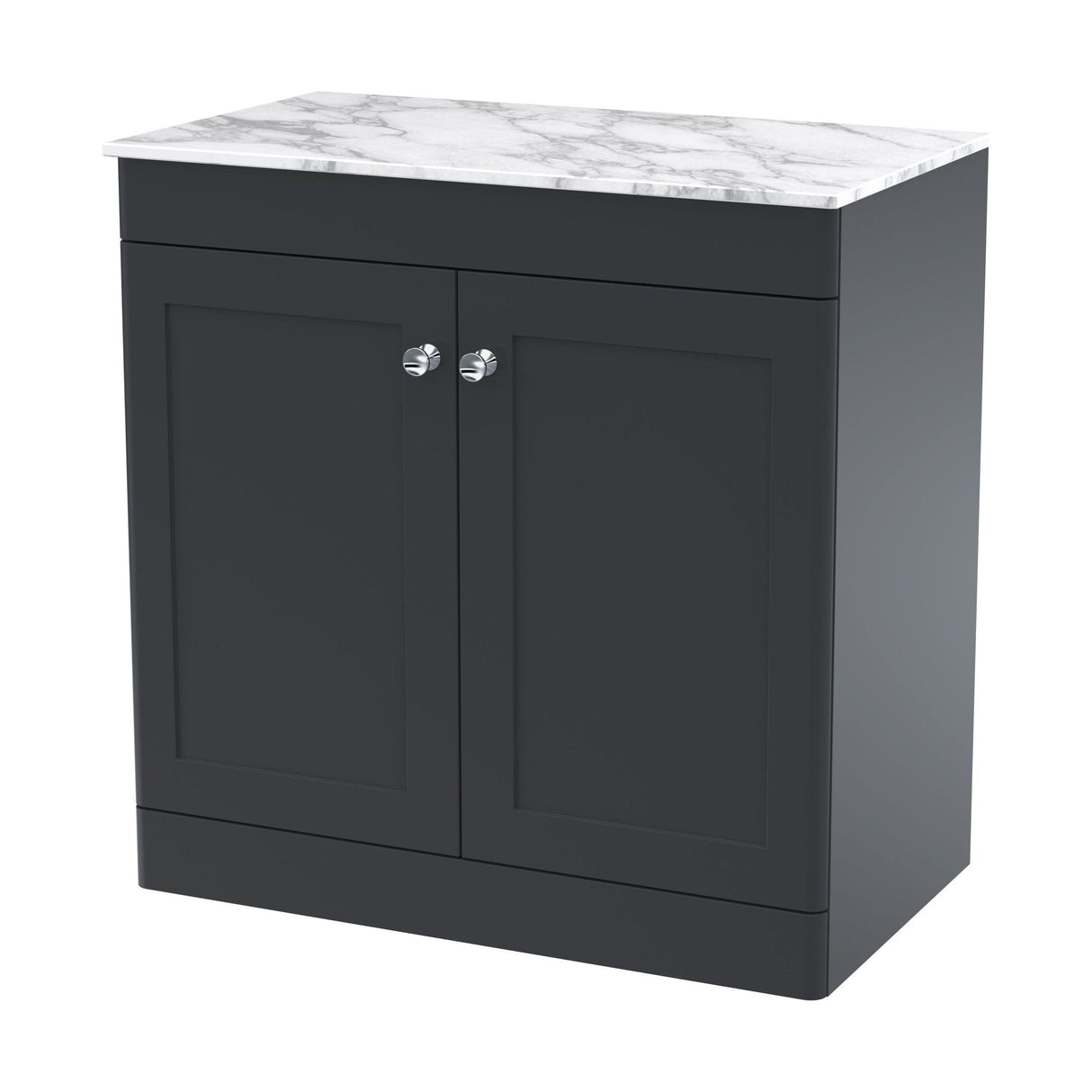 [BFCL1426CMT] Swynnerton Traditional 2 Door Floor Standing Vanity Unit with Marble Top, 800mm - Cutout