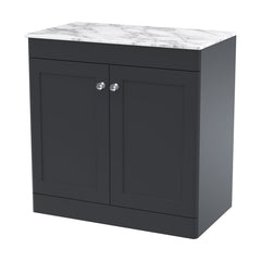 [BFCL1426CMT] Swynnerton Traditional 2 Door Floor Standing Vanity Unit with Marble Top, 800mm - Cutout