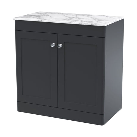[BFCL1426CMT] Swynnerton Traditional 2 Door Floor Standing Vanity Unit with Marble Top, 800mm - Cutout