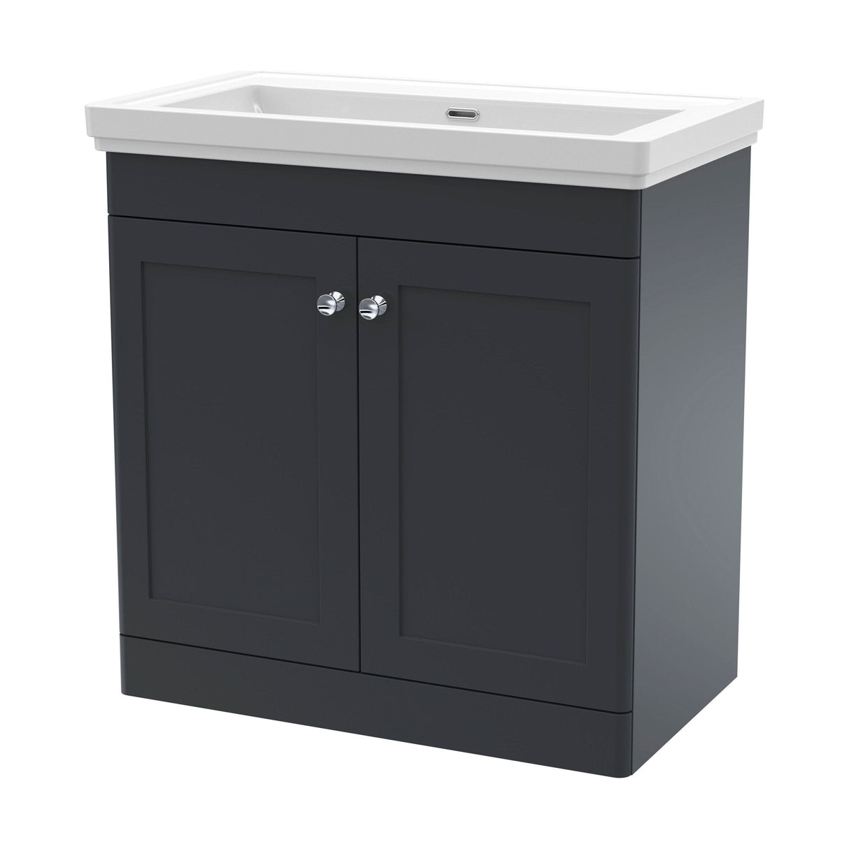 [BFCL1426H] Swynnerton Traditional 2 Door Floor Standing Vanity Unit with 0 Tap Hole Traditional Fireclay Basin, Choice of Size and Colour - Cutout