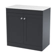 [BFCL1426WMT] Swynnerton Traditional 2 Door Floor Standing Vanity Unit with Marble Top, 800mm - Cutout