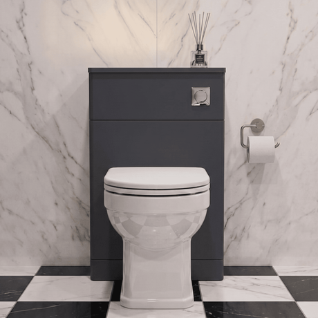 [BFCL1441] Swynnerton Traditional Floor Standing WC Toilet Unit, 500mm, Choice of Colour - Silo